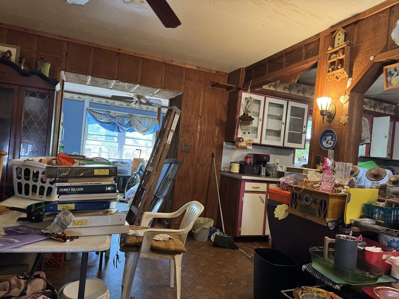 Kitchen in a home bought as-is